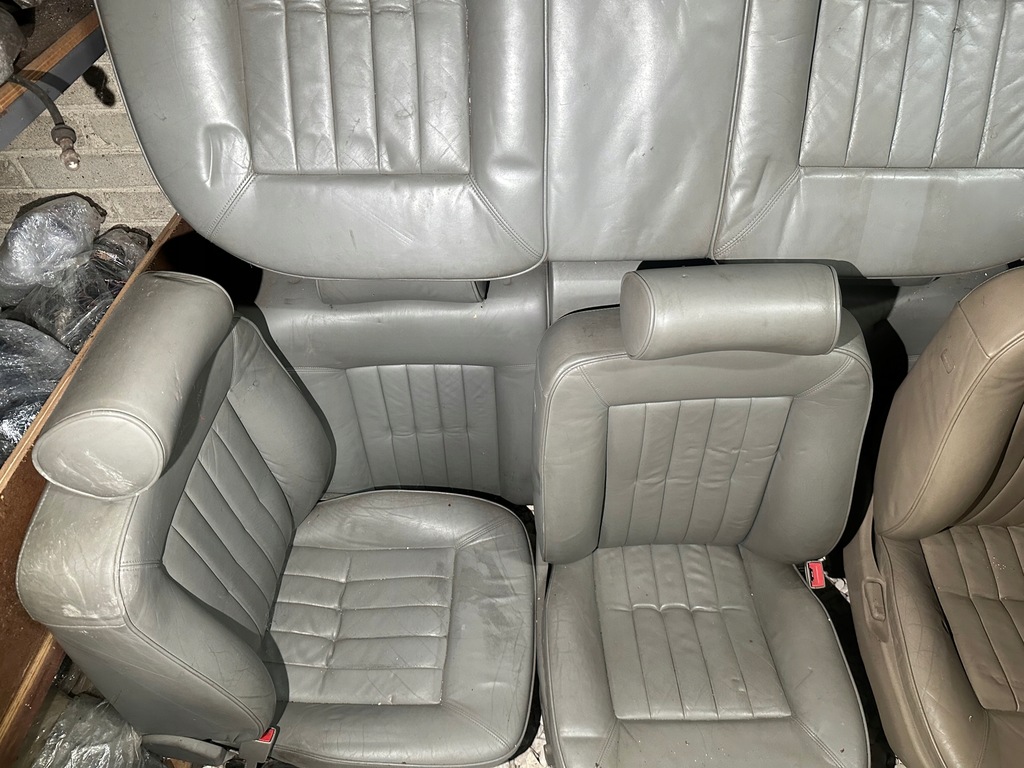 фото №1, Сиденья кожа серая a8 d2 lift audi подогрев