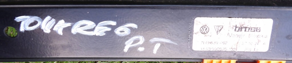 фото №3, Touareg 7l рамка дверь стекло, подъемник правый задняя