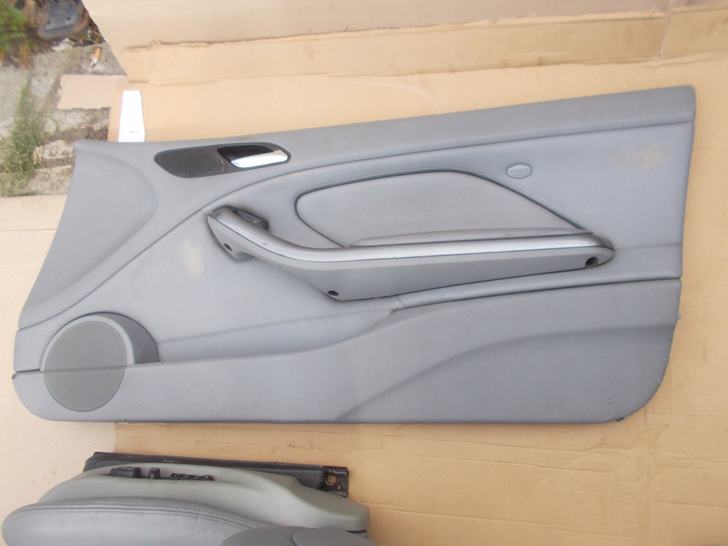 фото №10, Сидіння електричний обшивки заднє сидіння сіра шкіра bmw e46 coupe m-pakiet