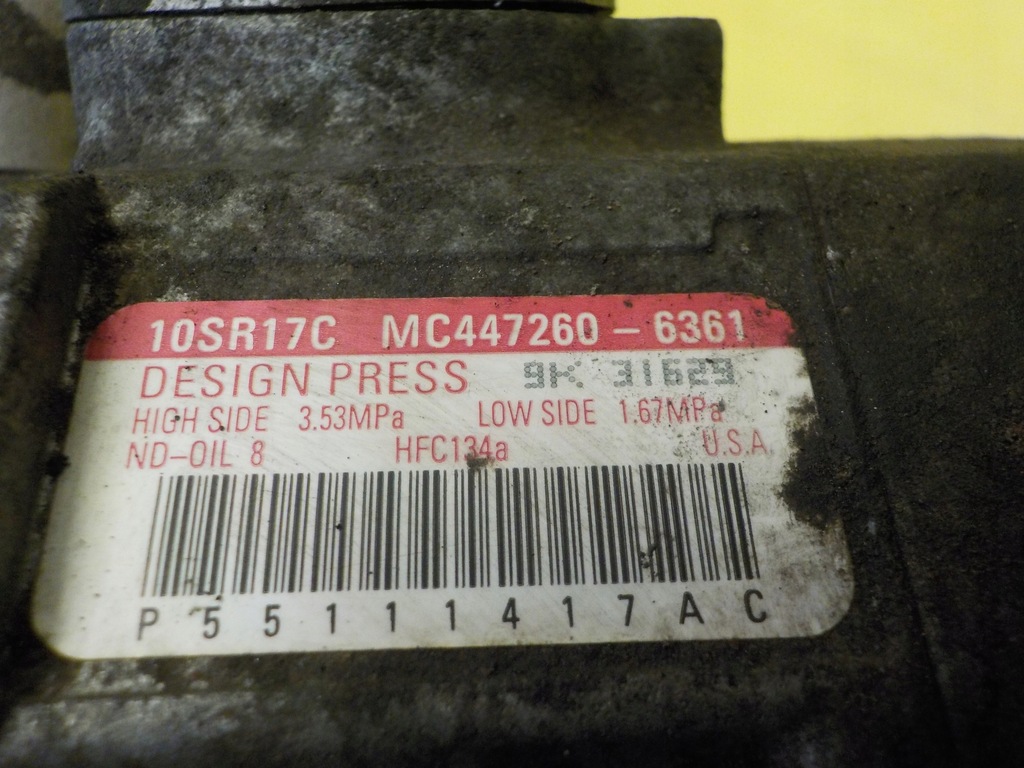 фото №5, Grand voyager 2.8 crd 11r 163km vm64c компресор кондиціонера 447260-6361