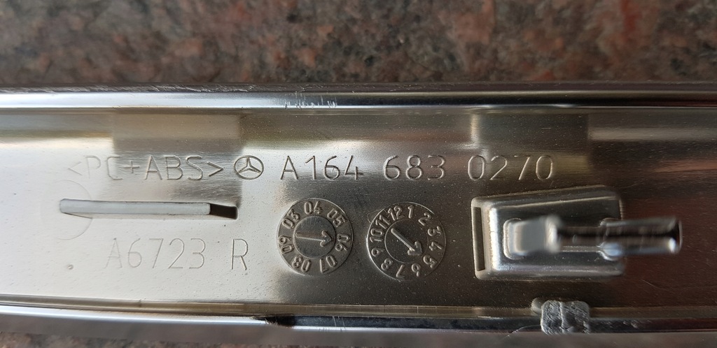 фото №12, Mercedes ml w164 молдинг хром консоли туннель центральный