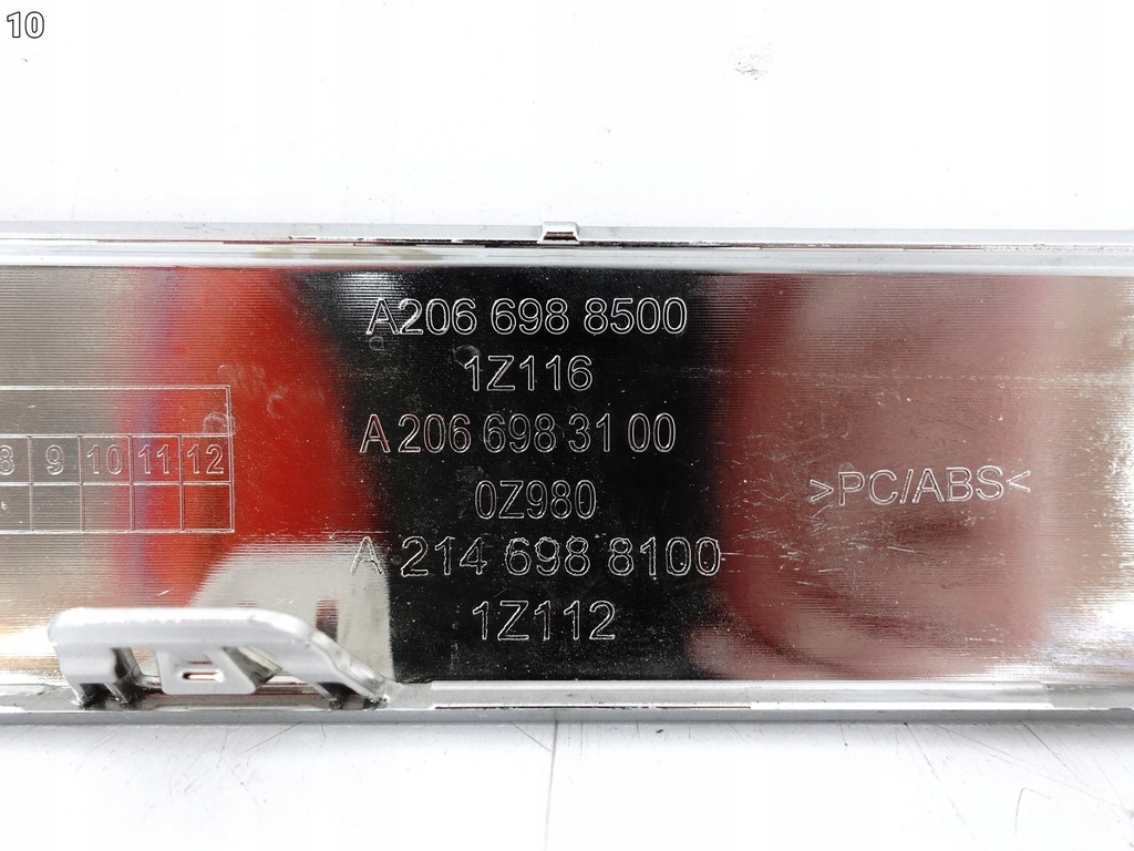 фото №11, Mercedes c-klasa 206 43 e-klasa w214 53 amg молдинг хром na поріг ліва перед