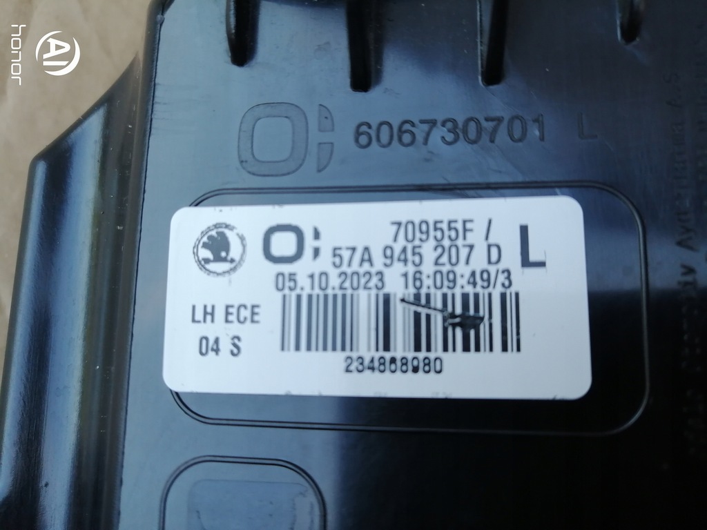 фото №13, Лампа задняя задняя левая 57a945207d skoda karoq lift 2023r
