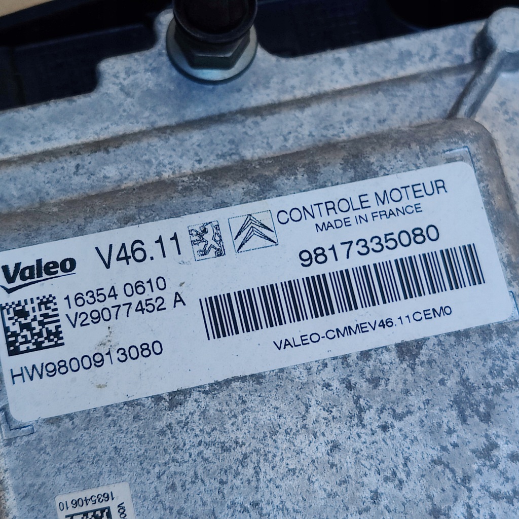 фото №6, Citroen c3 iii 1.2vti бортовий комп'ютер замок запалювання набір 2kl