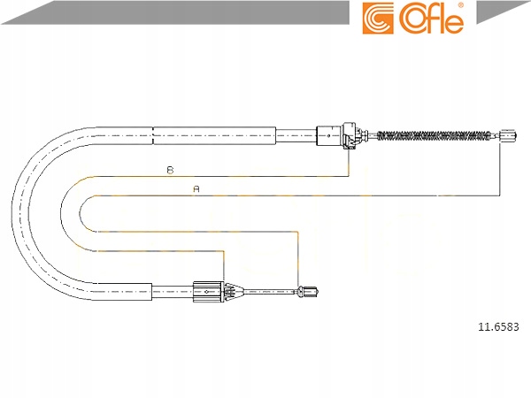 фото №2, Трос тормоза ручного renault symbol i 1.4 lb0/1
