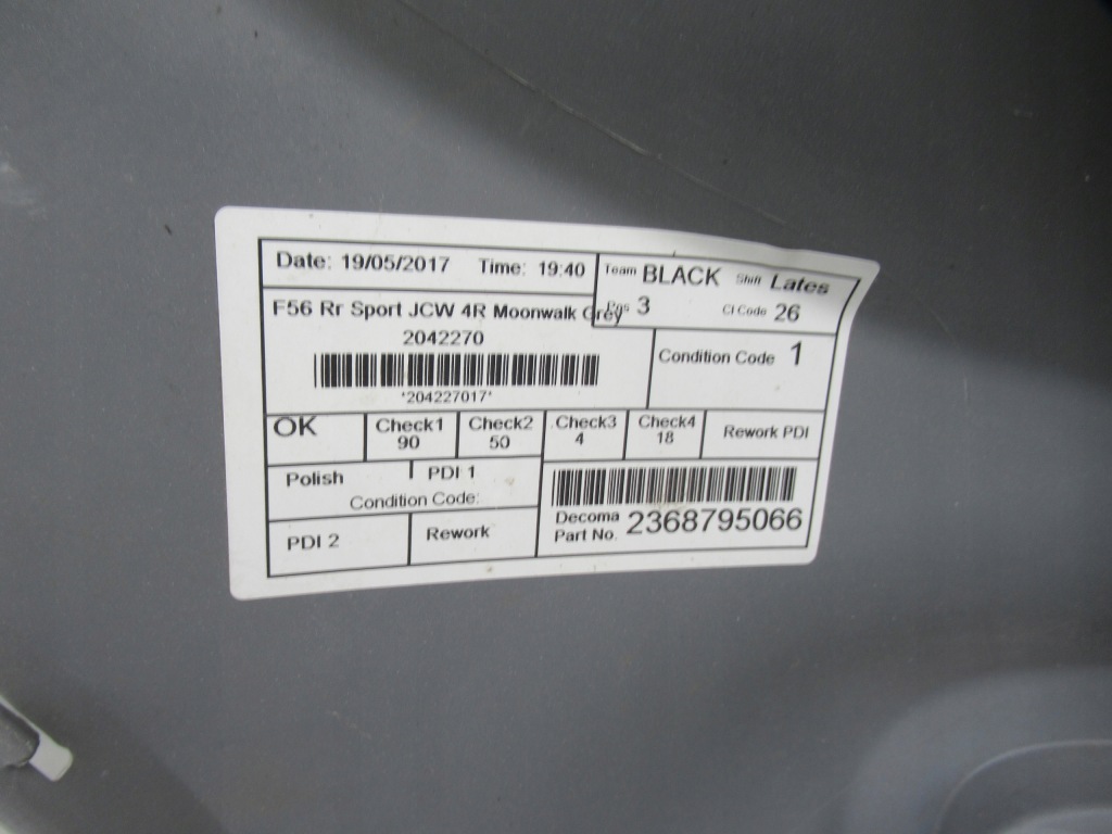 Бампер mini cooper f56 rr jcw sport задня orginal Недорого