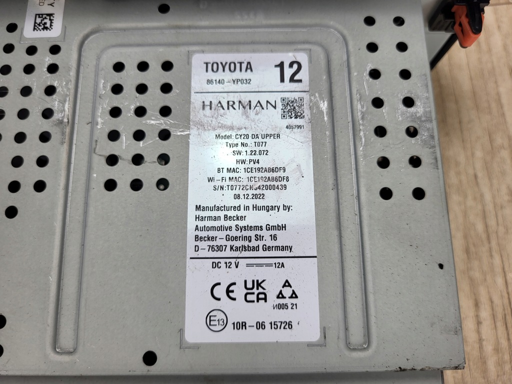 фото №9, Toyota yaris cross радио монитор экран дисплей 86140-yp032