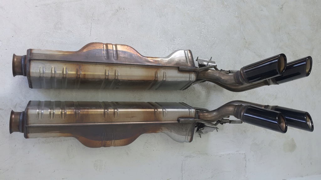 фото №8, Глушитель конечный выхлоп правый левый mercedes g w465 g63amg brabus a4654908800