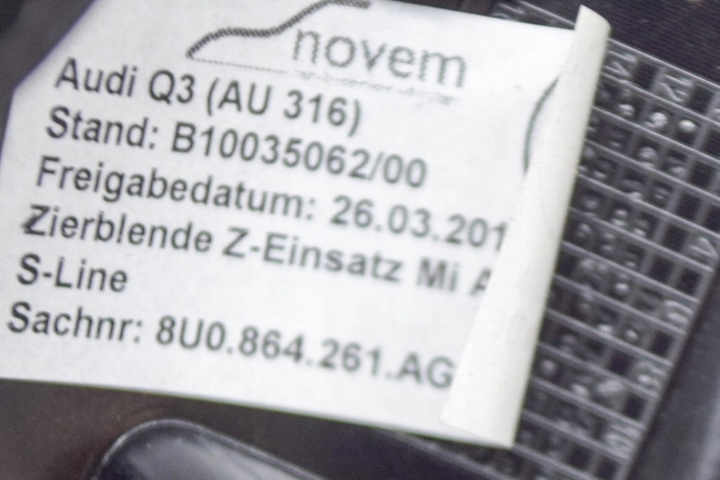 фото №7, Audi q3 8u s-tronic ручка перемикання передач з wykończeniem rhd 8u0864261ag 8p27