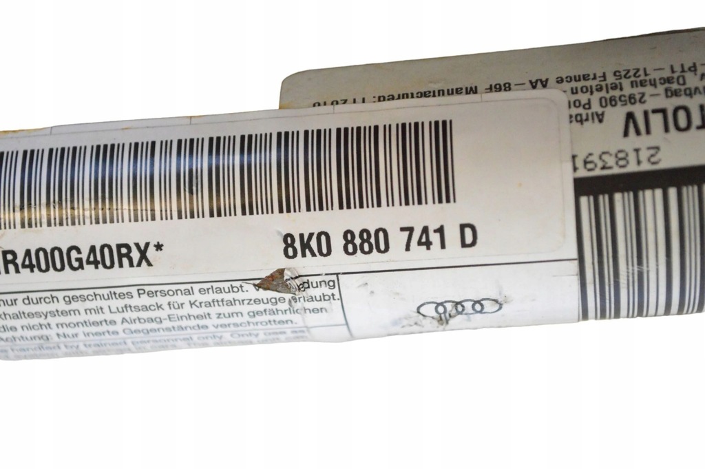 фото №5, Audi a4 s4 b8 8k 2010 левая сторона шторка безопасности подушка безопасности