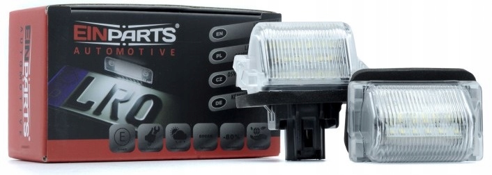 фото №1, Led ліхтарі номерного знака x2 einparts 6000k mazda 5 cx-9