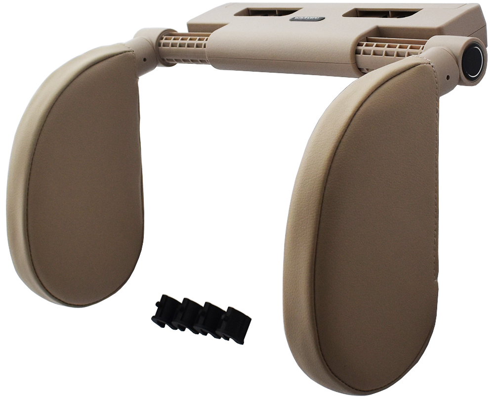 фото №14, Podróżny підголівник подушка do автомобіля спинка na голови комфорт khaki beż