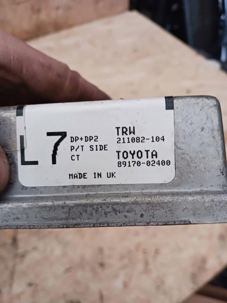 фото №6, Подушки безопасности ремни датчик toyota corolla e12