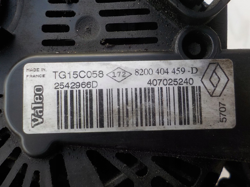 фото №8, Vivaro trafic ii laguna 2.0 dci m9r78 генератор 8200404459d