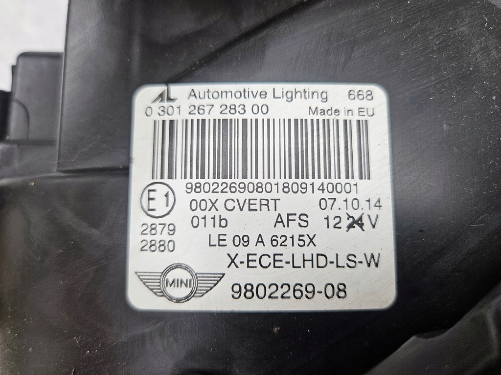 фото №8, Mini f60 countryman лампа ліва ксенон 9802269