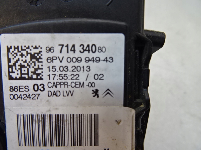 фото №6, Peugeot 208 педаль газа потенциометр 9671434080 europa