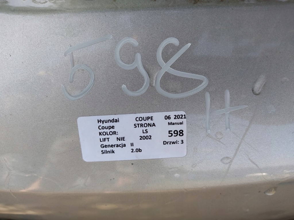 фото №14, Hyundai coupe ii бампер перед противотуманная фара ls