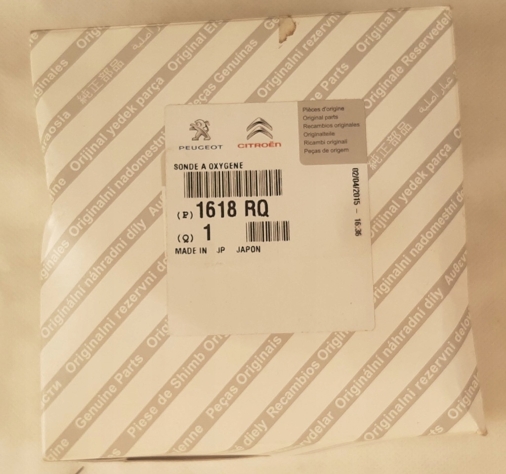 фото №1, Оригінальна nowa psa датчик лямбда-зонд nemo bipper 1.3hdi 1618.rq 1618 rq