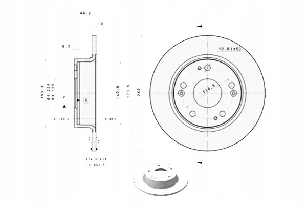 Диск ham. honda accord viii brembo 08.a327.11 диск тормозная Недорого