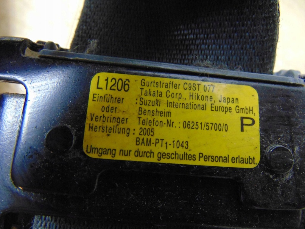 фото №5, Pas натяжитель левый перед suzuki grand vitara ii