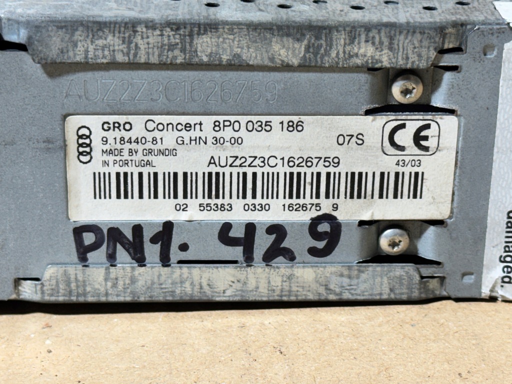 фото №5, Радио cd audi a3 8p 8p0035186