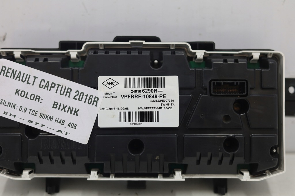 фото №2, Счетчик приборы renault captur i 2016 rok 0.9 tce 248106290r