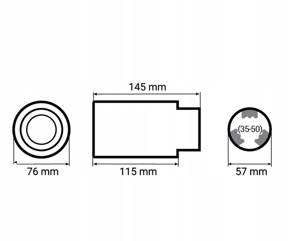 фото №8, Накладка na вихлоп гасник глушник нержавіюча універсальна карбон sport