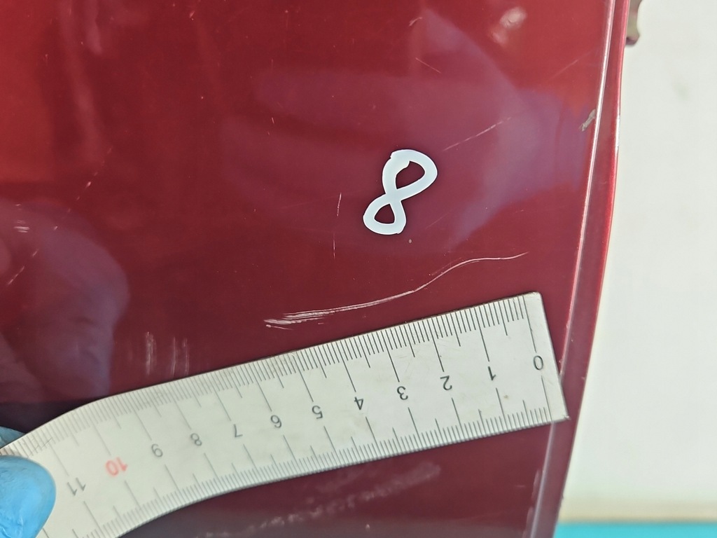 фото №11, Дверь задняя правое mitsubishi space star i 98-05 bordowy