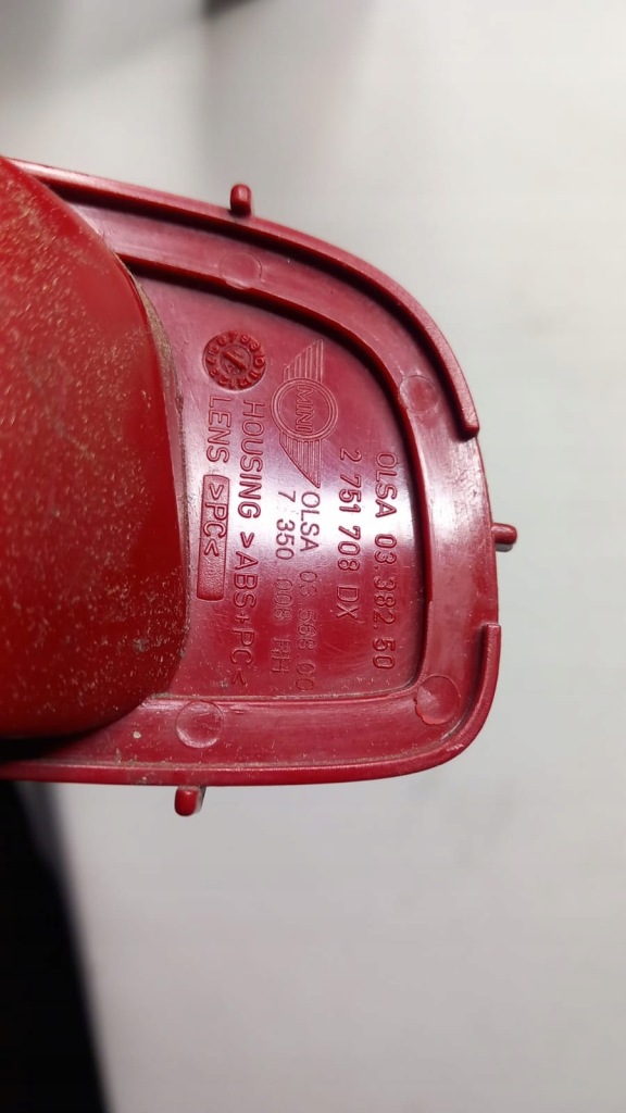 Лампа протитуманна задній правий mini r56 r57 r58 oryg. в Україні