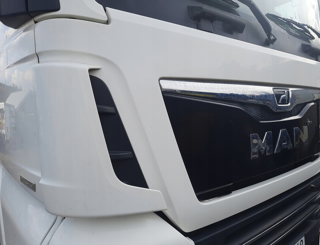 фото №9, Man tgx euro 6 lift 2018 r kompletny перед білий бампер капот решітка радіатора лампи