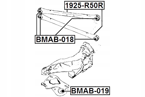 фото №3, Тяга задний поперечный mini cabrio r57 lci 2009-2013 ece febest