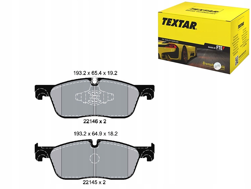 фото №1, Textar 2214601 набір гальмівних колодок гальмівних, гальма дискові