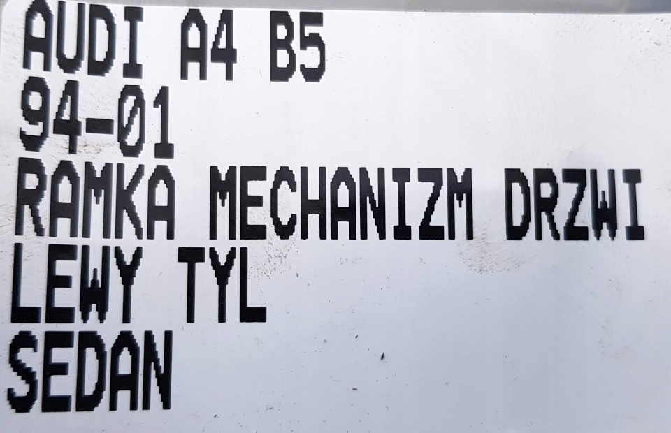 фото №8, Рамка двері механізм лівий задня audi a4 b5 sedan