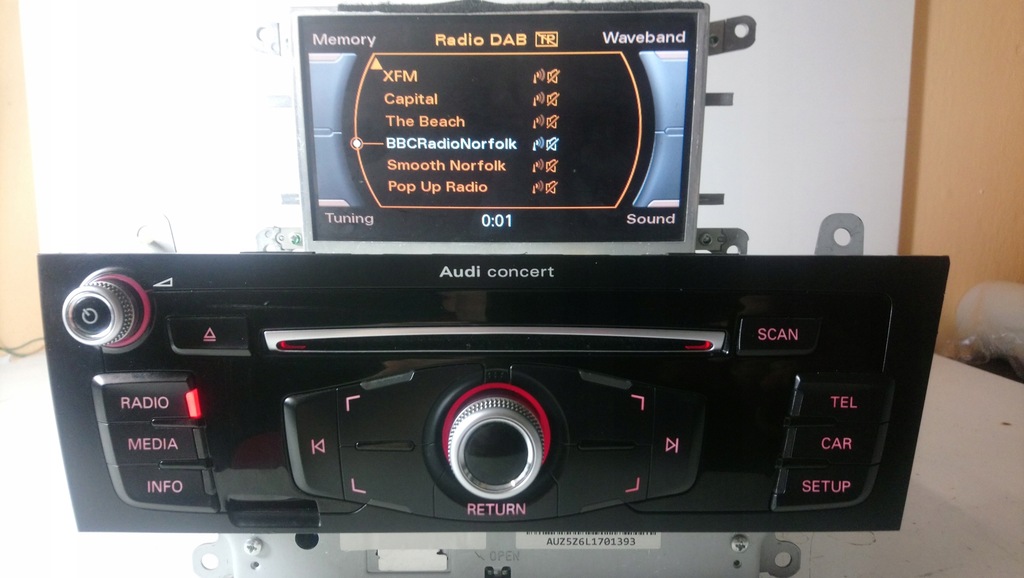 фото №2, S5 a5 a4 b8 q5 lift радио audi concert dab r