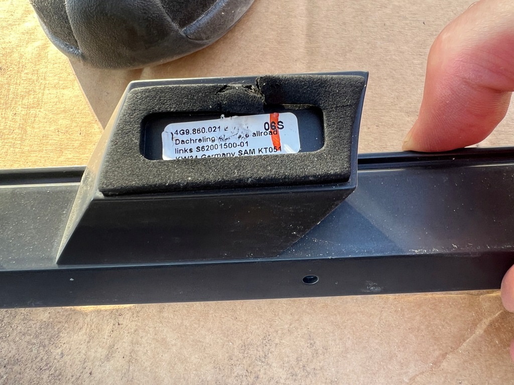 фото №12, Audi a6 c8 4k allroad рейлинги кровельные чёрные v7w