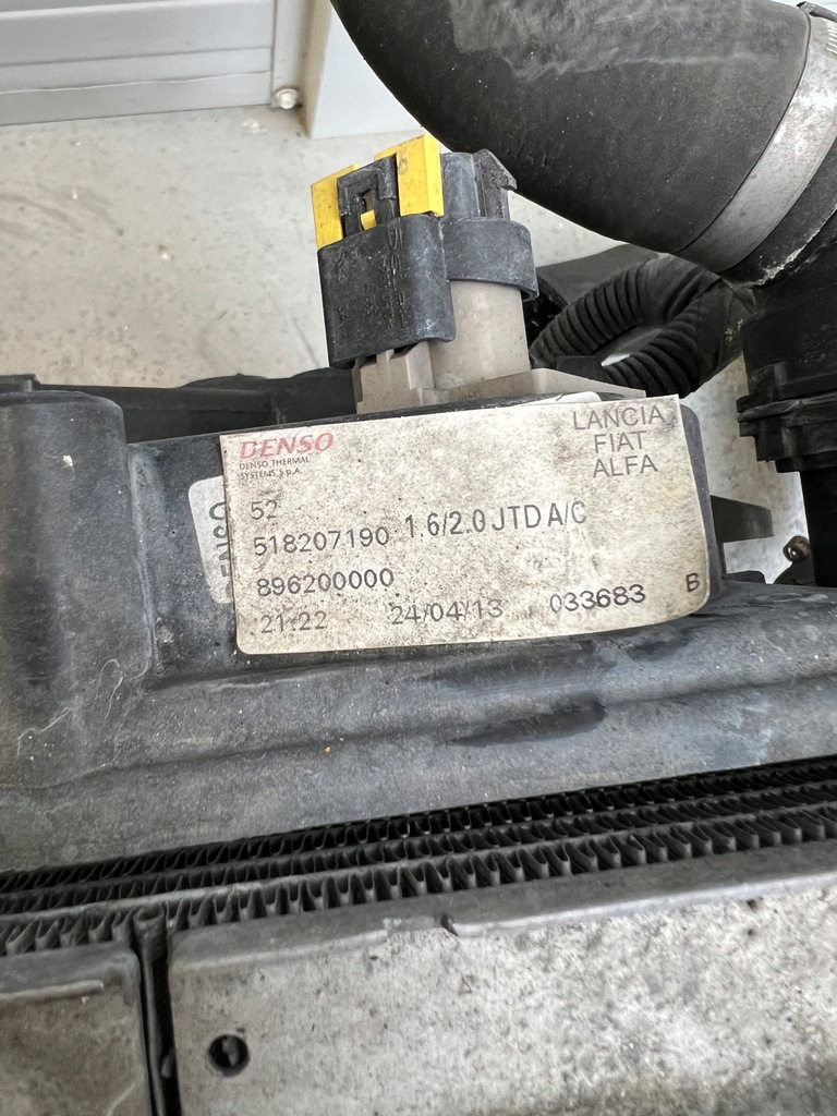 фото №11, Pas передній радіатор opel combo 1.6 jtd механічна коробка передач