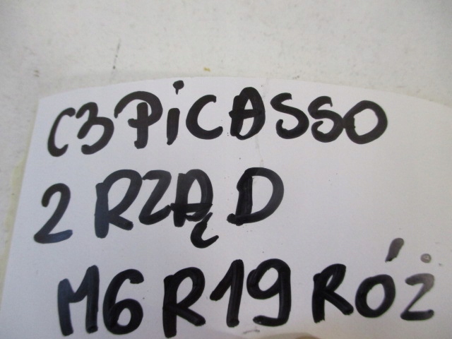 фото №11, Citroen c3 picasso ремни задние 2 ряд 96817099xx 96817098xx 96817096xx