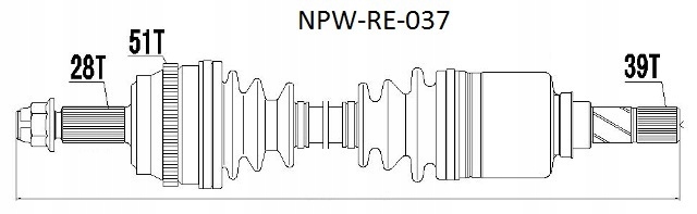 фото №3, Приводной вал левая nissan interstar 2.5dci 06- механическая