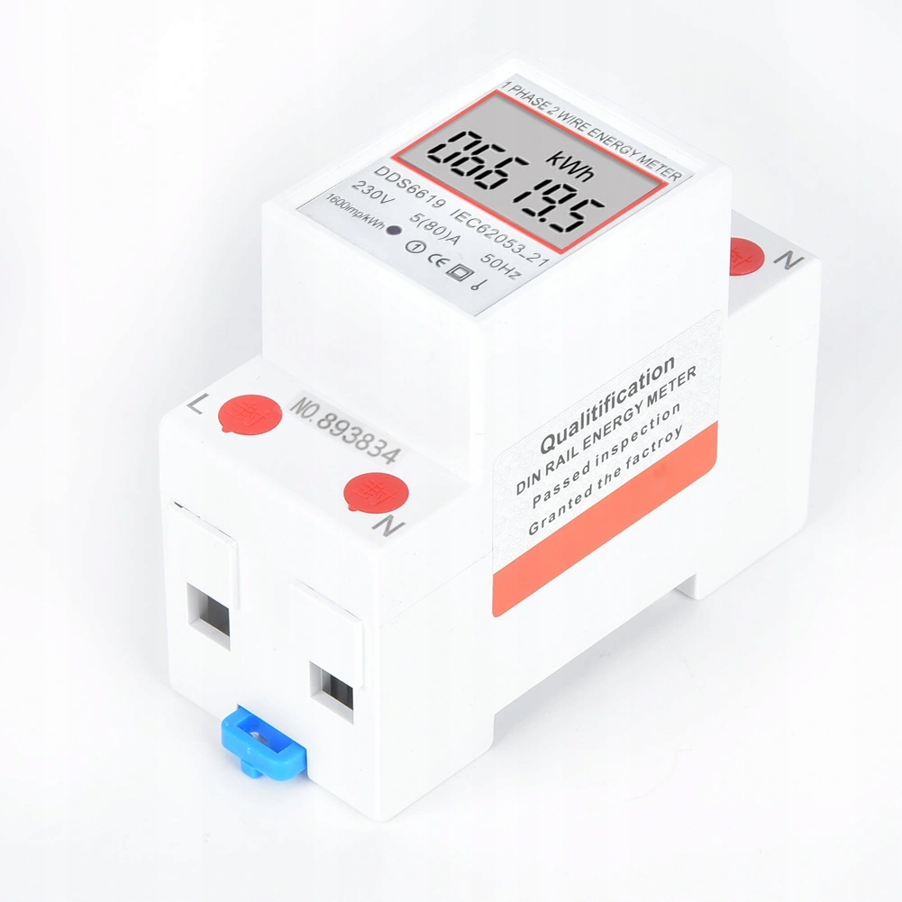 фото №6, Jednofazowy лічильник energii лічильник потужності