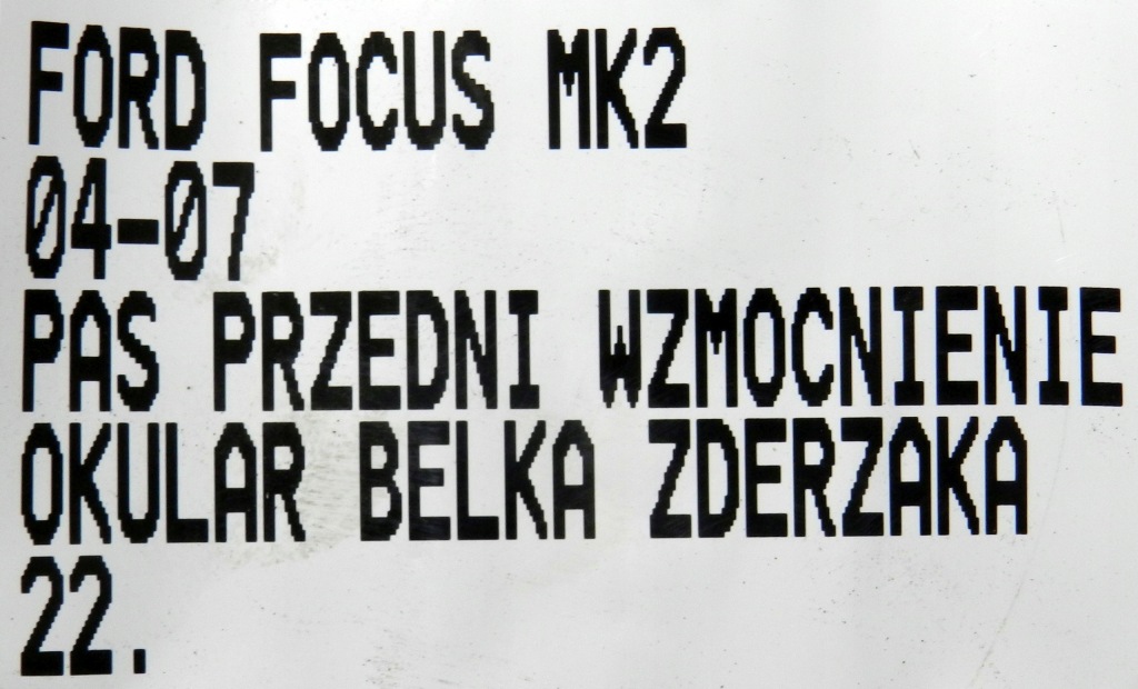 Балка бампера перед передний ford focus mk2 04-07 с Разборки