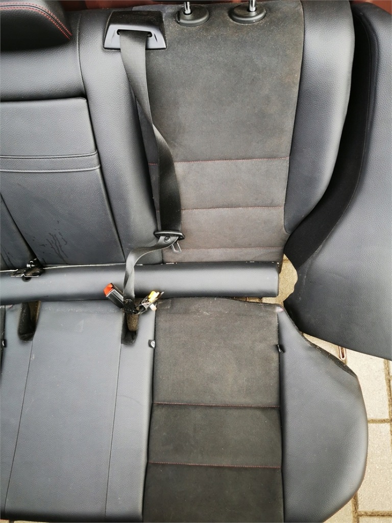 фото №10, Mercedes c-klasa w204 sedan lift amg 11-14 салон сидіння заднє сидіння шкіра