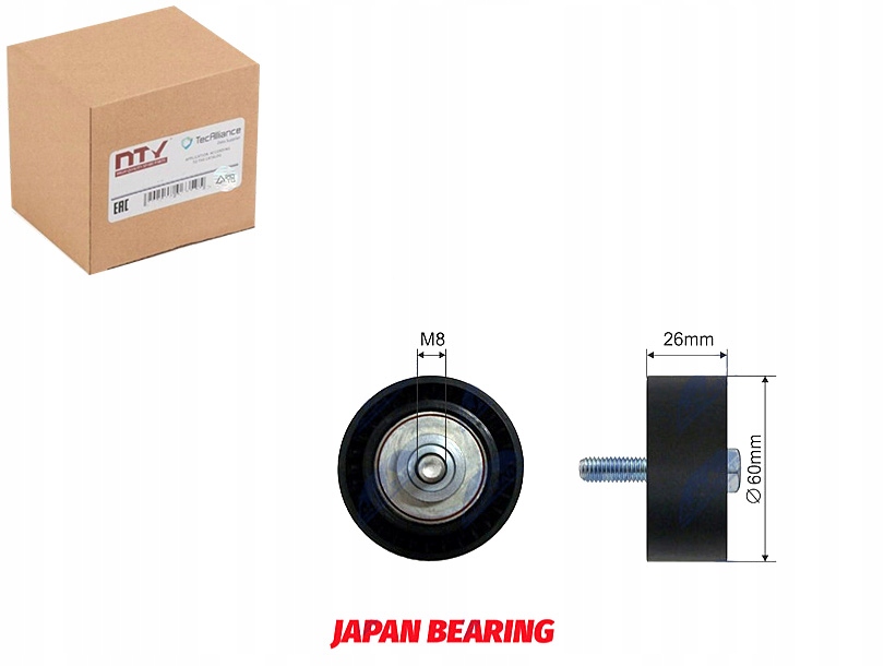 фото №1, Nty rnk-ct-007 ролик направляющая / направляющая, ремень клиновой зубчатый