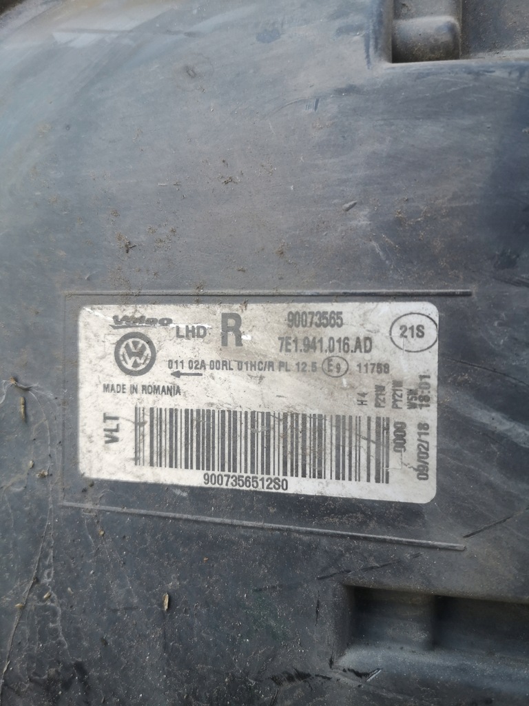 фото №12, Vw t6 transporter лампа правый перед 7e1941016ad не ремонтировалась