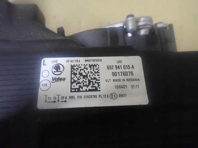 фото №6, Лампа левая левый full led skoda scala 657 2019-