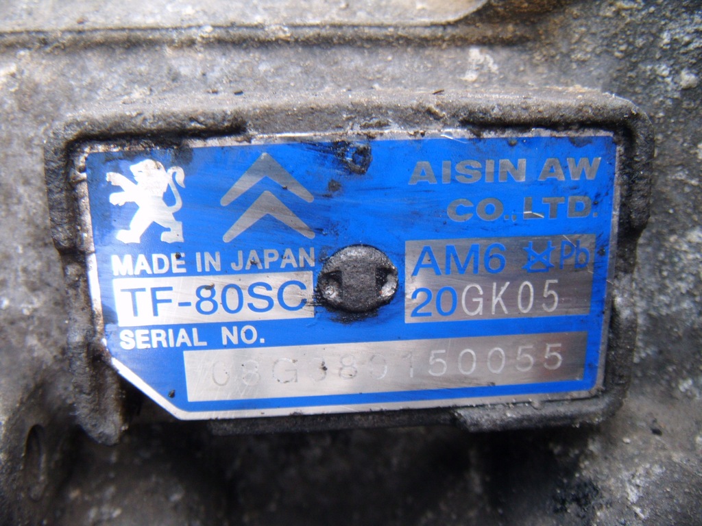 фото №7, Citroen c5 2 ii x7 08-17 коробка передач передач автоматична 20gk05 tf80sc