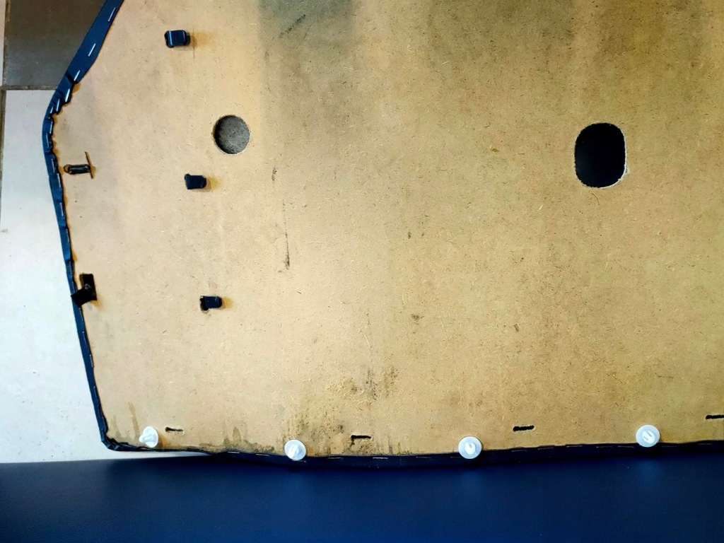 Обшивки двері mercedes 107 перед пара niebieskie Оригінал