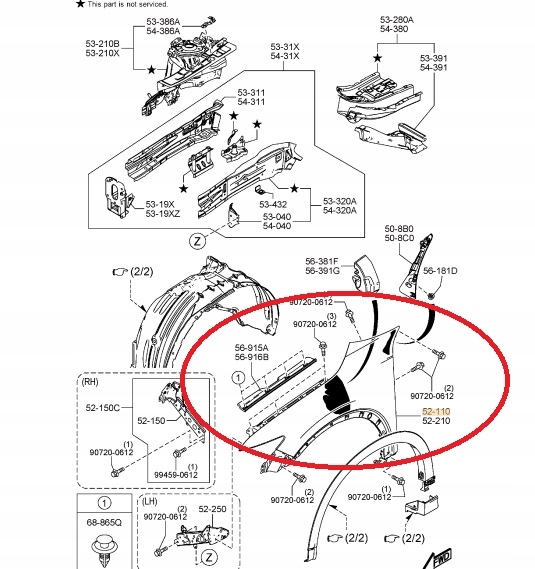 фото №1, Mazda оригінальний номер крила перед правий mazda cx5 kf