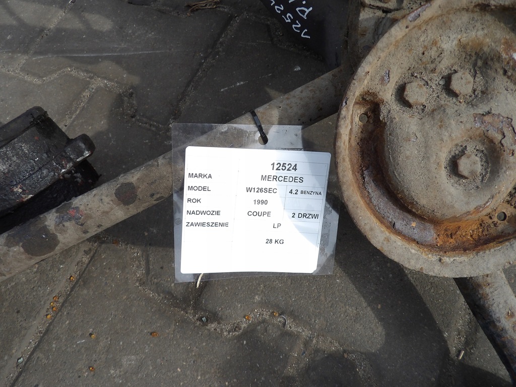 фото №5, Mercedes w126 4.2b coupe sec 1990r подвеска передние левая полный