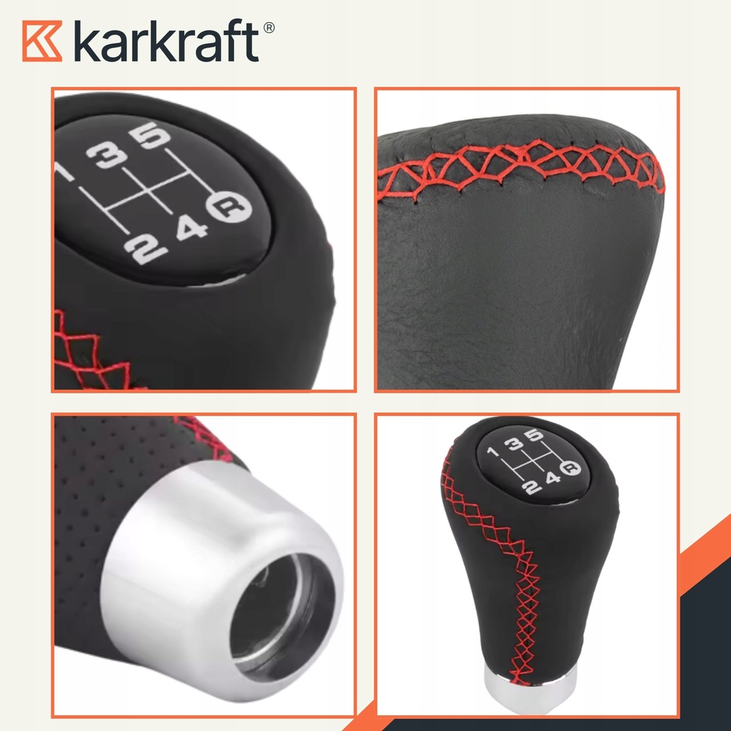 фото №7, Ручка перемикання передач шкіра 5 передач універсальна тюнінг важіль тяга