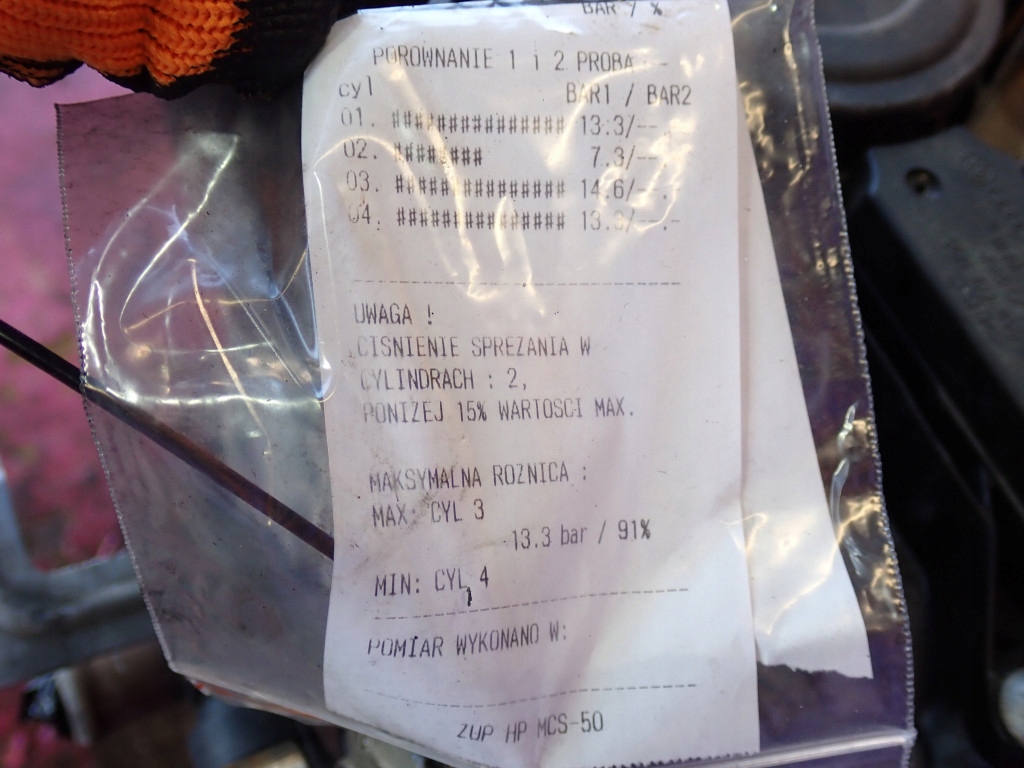 фото №8, Vw passat vw cc fl 2,0tsi 200km ccta cct двигун test стиснення 116 tyś. km